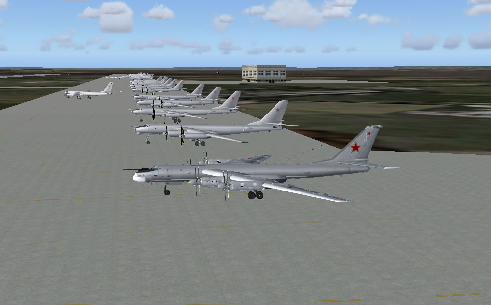 TU-95s an TU-160s at Engels