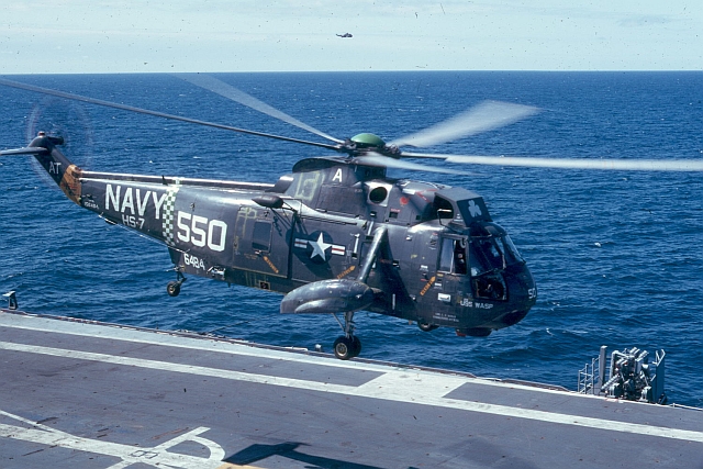 HS-7 #550 on board USS Wasp - 9/70