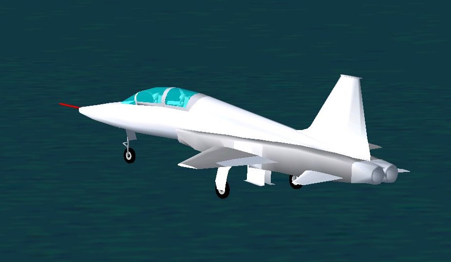 gear fully down, nose gear doors closed